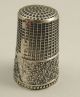 Unusual Antique 1900s Solid.  925 Silver Thimble With Hearts And Arrow Layby Ava Sterling Silver (.925) photo 2