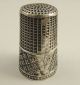 Unusual Antique 1900s Solid.  925 Silver Thimble With Hearts And Arrow Layby Ava Sterling Silver (.925) photo 3