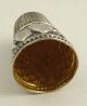 Unusual Antique 1900s Solid.  925 Silver Thimble With Hearts And Arrow Layby Ava Sterling Silver (.925) photo 5
