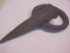 Antique Hand Forged Iron Spike With Ring - Logging? Farm Tool Primitives photo 1