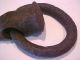 Antique Hand Forged Iron Spike With Ring - Logging? Farm Tool Primitives photo 2