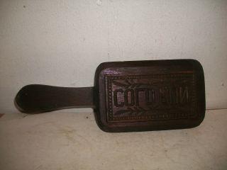 Antique Primitive Wooden Cold Rum Butter Or Soap Mold Stamp Signed B.  R.  Papp photo