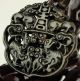 Chinese Old Jade Handmade The Statue Of Two Dragon &phoenix And Word 寿 B11 Other photo 1