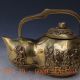 Brass Handwork Carved Gourd Shape Journey To The West,  Four Buddha Teapot & Lid Teapots photo 2