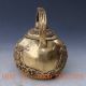 Brass Handwork Carved Gourd Shape Journey To The West,  Four Buddha Teapot & Lid Teapots photo 3