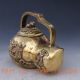 Brass Handwork Carved Gourd Shape Journey To The West,  Four Buddha Teapot & Lid Teapots photo 5