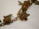 Antique Old Artifact Amber Silver Russian Necklace Cross Jesus Ultra Rare 1800 ' S Islamic photo 8