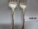 Antique 1881 Rogers Dinner Forks (2) Briar Rose/cliff Pattern 1910 `2 Flatware & Silverware photo 2