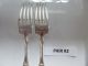 Antique 1881 Rogers Dinner Forks (2) Briar Rose/cliff Pattern 1910 `2 Flatware & Silverware photo 6