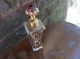 Vintage Jeweled Perfume Bottle Amethyst Rhinestone Top 5 In.  Tall - Perfume Bottles photo 1