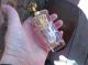 Vintage Jeweled Perfume Bottle Amethyst Rhinestone Top 5 In.  Tall - Perfume Bottles photo 4