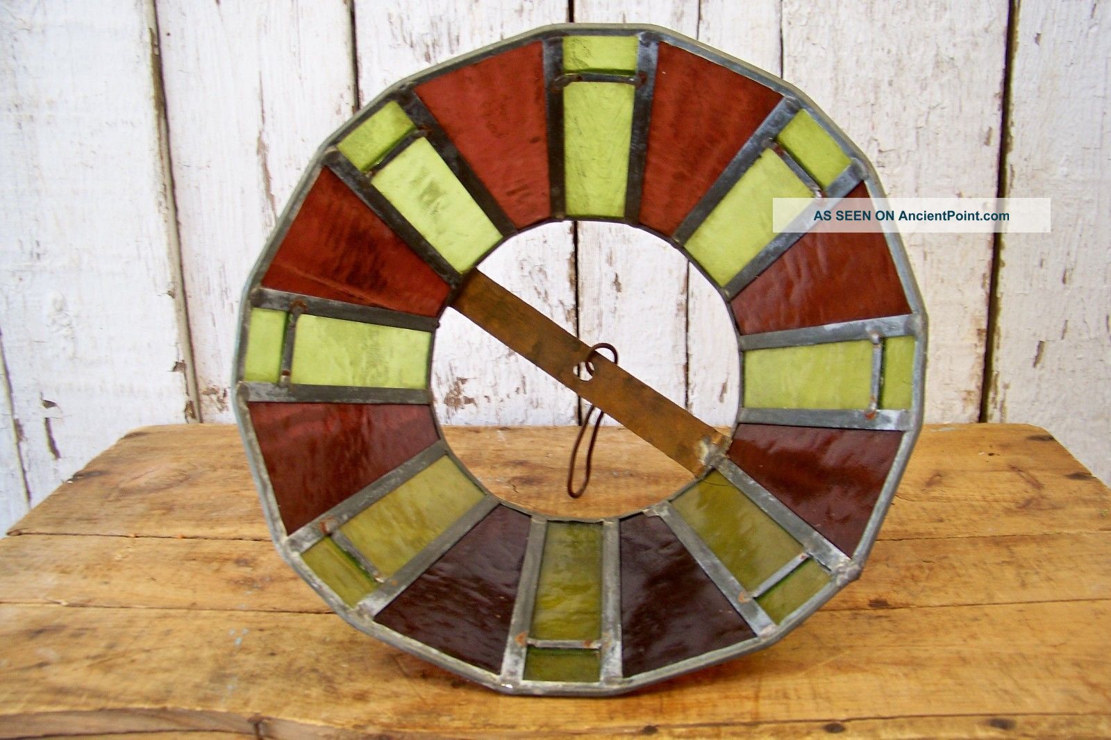 Old Vintage Stained Glass Lamp Shade Estate Find Table Or Hanging Lighting Parts