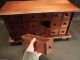 Primitive Antique Style Mahogany Wood Apothecary Spice Chest Cabinet 18 Drawers Primitives photo 5