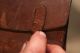 Antique Primitive Leather Sachel Pa Dutch Good Luck Symbol Signed Reading Pa Primitives photo 9