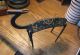 African Mid Century Wrought Iron Antelope Sculpture Hand Forged Painted Gizelle Sculptures & Statues photo 1
