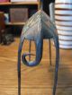 African Mid Century Wrought Iron Antelope Sculpture Hand Forged Painted Gizelle Sculptures & Statues photo 5