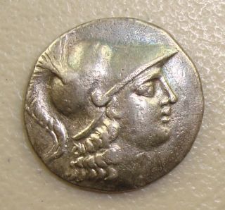 145 - 125 Bc Pamphylia,  Side Athena / Nike Ancient Greek Silver Tetradrachm Vf photo