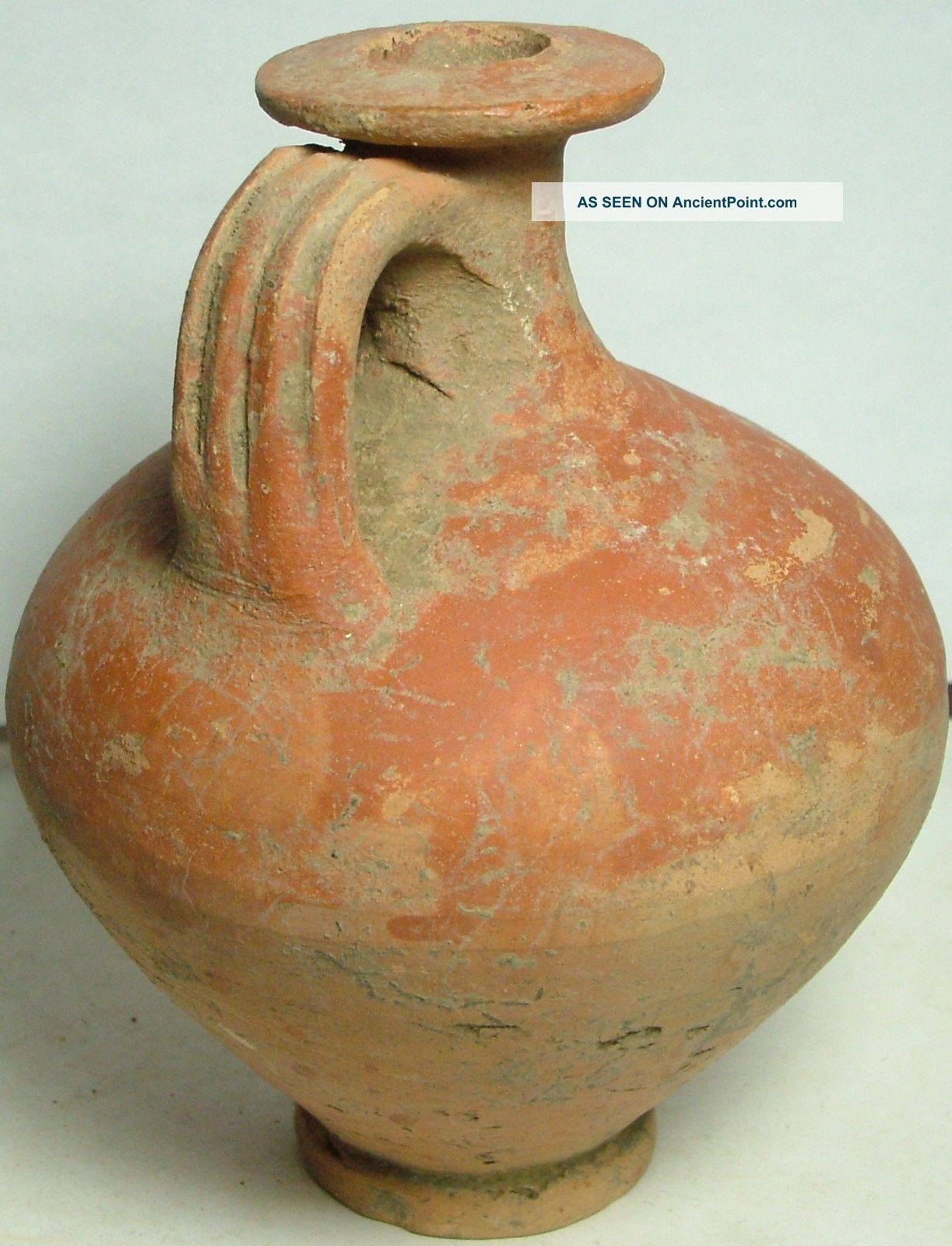 Ancient Roman Ceramic Vessel Artifact/jug/vase/pottery,  Olpe,  Oinochoe Roman photo