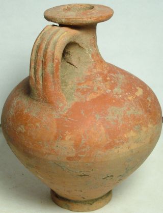Ancient Roman Ceramic Vessel Artifact/jug/vase/pottery,  Olpe,  Oinochoe photo