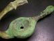 Reproduction Antique Ancient Rare Large Roman Bronze Oil Lamp With Eagle Head Reproductions photo 5