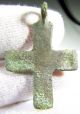 Medieval - Knights Templar Period - Bronze Cross Pendant - Wearable - Ii49 Roman photo 1