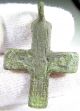 Medieval - Knights Templar Period - Bronze Cross Pendant - Wearable - Ii49 Roman photo 2