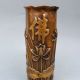 Chinese Bronze Handwork Carved Lotus &  佛  Brush Pots - - - Incense Barrels Brush Pots photo 3