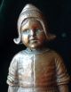 Artbronz 1915 Copper Clad Bookends Kbw Kathodion Bronze Dutch Girl Boy Antique Metalware photo 8