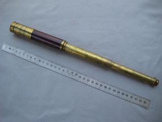 Antique English Telescope By Spencer Browning & Rust photo