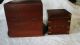 Wwii Waltham Chronometer Watch In Two Mahogany Wood Cases Clocks photo 9