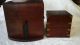 Wwii Waltham Chronometer Watch In Two Mahogany Wood Cases Clocks photo 10