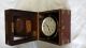 Wwii Waltham Chronometer Watch In Two Mahogany Wood Cases Clocks photo 3