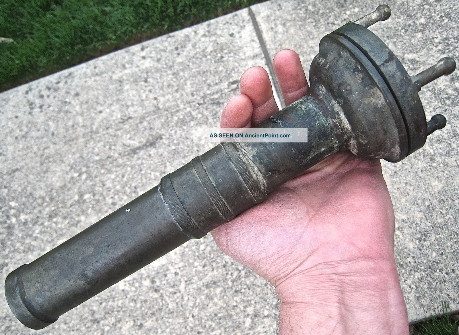 Antique Frogman Torch Maritime Divers Flashlight Navy Siebe Gorman & Co Diving Lamps & Lighting photo