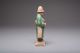 Antique Chinese Ming Dynasty Glazed & Painted Pottery Gentleman Statue - 1368 Ad Far Eastern photo 1
