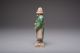 Antique Chinese Ming Dynasty Glazed & Painted Pottery Gentleman Statue - 1368 Ad Far Eastern photo 3