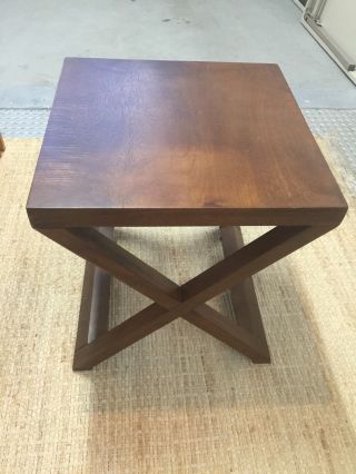 Design Center Furniture Mid Century Danish Modern Victoria Hagan Side End Table photo
