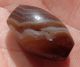 22mm Antique Rare Banded Western Asian Agate Bead Pakistan Afghanistan Near Eastern photo 1
