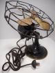 Antique / Vintage Robbins & Myers Brass Blade Fan Cast Iron 3 Speed Oscillating Other photo 1