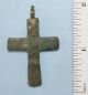 Ancient Old Bronze Golgotha Ornament Cross (ap31) Byzantine photo 1