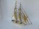 Masterly H - Crafted Solid Sterling Silver Two Masted Ship Yacht 201 Grams 7.  1 Oz Other photo 1