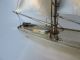 Masterly H - Crafted Solid Sterling Silver Two Masted Ship Yacht 201 Grams 7.  1 Oz Other photo 4