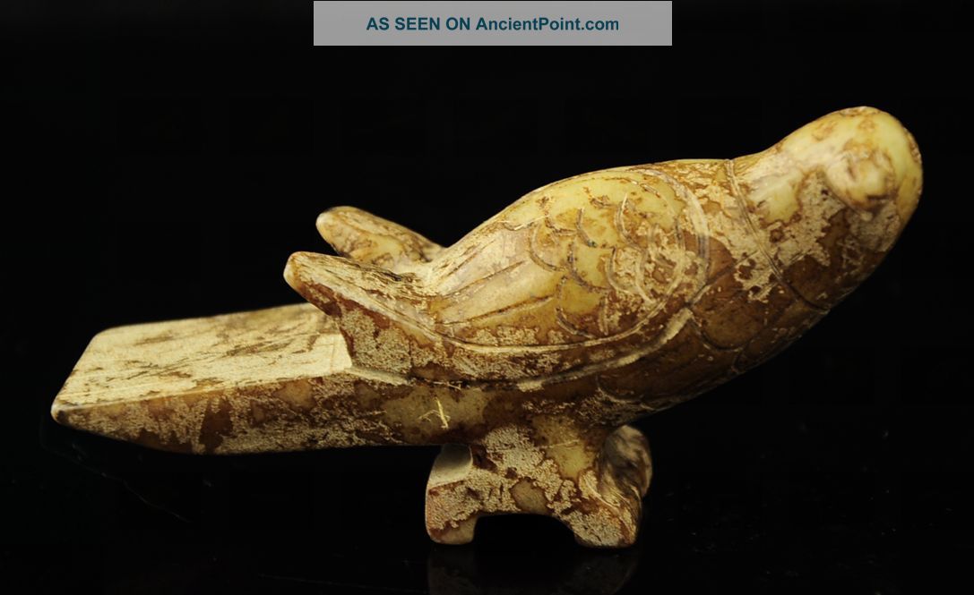 Chinese Old Jade Hand Carved The Statue Of Bird B14 Other photo