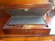 Large Antique Mahogany Writing Slope Lap Desk With Brass Handles For Tidying 1800-1899 photo 9