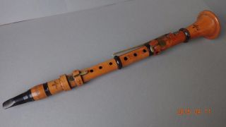 Antique Early Hungarian Clarinet Auguszt Bleszner Pest Hungary C.  1806 - 1850 photo