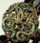 Chinese Old Jade Handmade The Statue Of Two Dragon 5 B14 Other photo 1