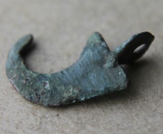 Viking Period Bronze Pendant Scandinavian Norse Amulet 1000 Ad Vf, photo