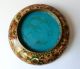 Vintage Cloisonne Brass Bowl Enamel Colors Flower Designs - Bowls photo 2