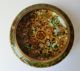 Vintage Cloisonne Brass Bowl Enamel Colors Flower Designs - Bowls photo 4