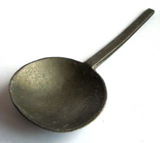 Circa.  1580 A.  D British Found Tudor Period Pewter Slip Top Spoon.  Inc Makers Mark photo