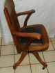 Solid Quartersawn Oak Desk Chair / Banker ' S Chair (ac77) Post-1950 photo 3